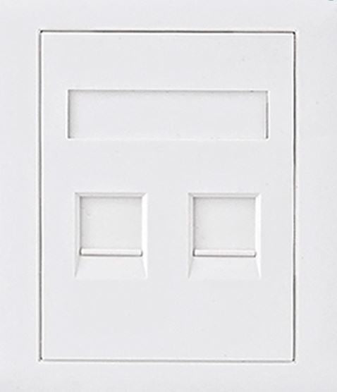 Astrotek CAT5e RJ45 Network Wall Face Plate 86x86mm 2 Port Socket Kit Astrotek CAT5e RJ45 Network Wall Face Plate 86x86mm 2 Port Socket Kit
